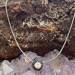 925 Necklace with Marcasite Accent